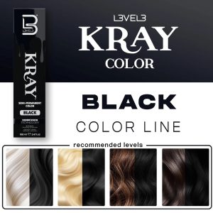 Level 3 Black Permanent Colour Tube 100 ML