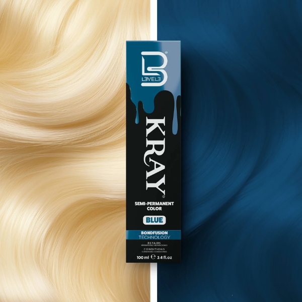 Level 3 Electric Blue Semi Permanent Color Tube 100 ML