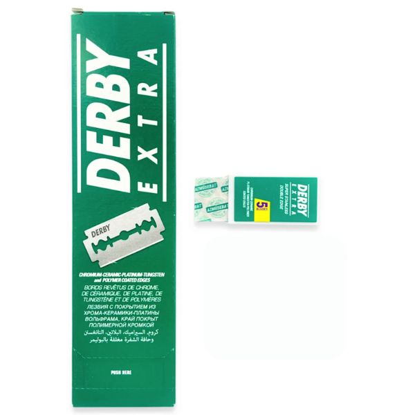Derby Extra Rustfri Dobbeltkantet Blade – Æske Med 20 Pakke